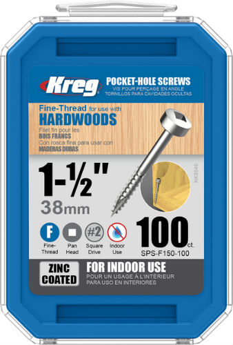 Kreg pocket shop hole screw length